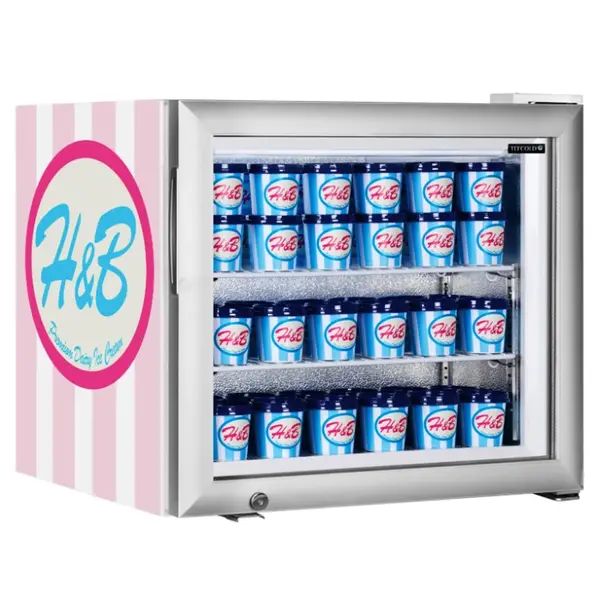 Mini-Vrieskast | SERIE U | 50L | Wit | -12°C/-24°C | Statisch | 570x530x520(h)mm
