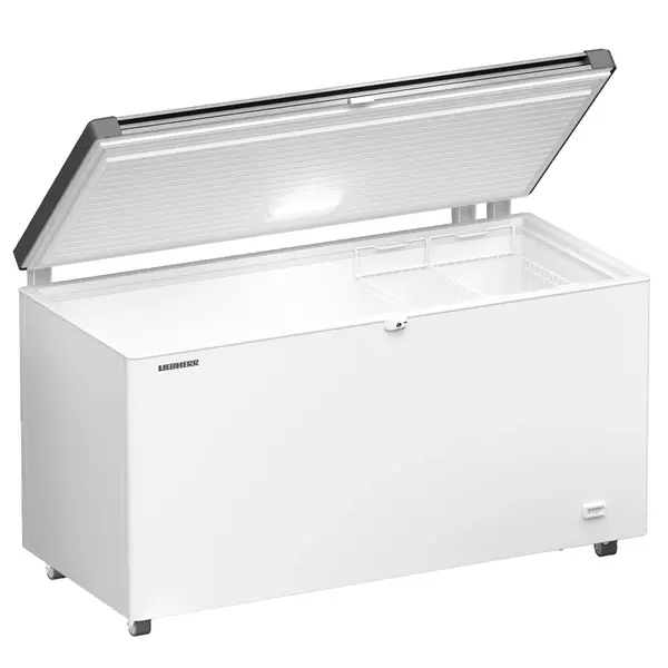 Vrieskist | EFL | 444L | Wit/RVS | -14°C/-24°C | Statisch | Klapdeksel | Lage Omgevingstemp. (Tot -15°C) | 1465x710x825(h)mm