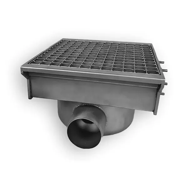 Afvoerput | CombiSteel Sleufgoten | RVS | 1 Uitgang | Draagkracht 700kg | 300x265x175(h)mm