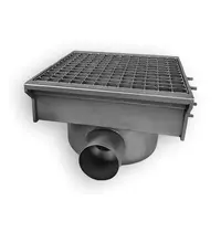 CombiSteel Afvoerput | CombiSteel Sleufgoten | RVS | 2 Uitgangen | Draagkracht 700kg | 300x265x175(h)mm 