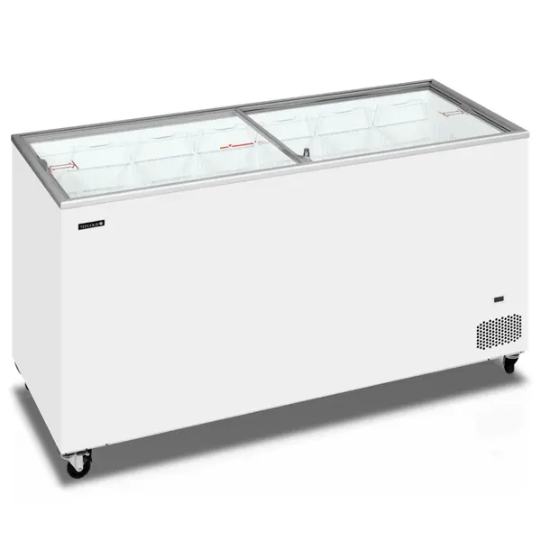 Vrieskist | ICECREAM | 491L | Wit | -14°C/-24°C | Statisch | Schuifdeksels (Vlak) | 1550x630x892(h)mm