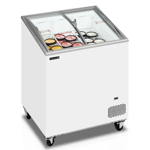 Vrieskist | ICECREAM | 176L | Wit | -14°C/-24°C | Statisch | Schuifdeksels (Gebogen) | 720x615x949(h)mm