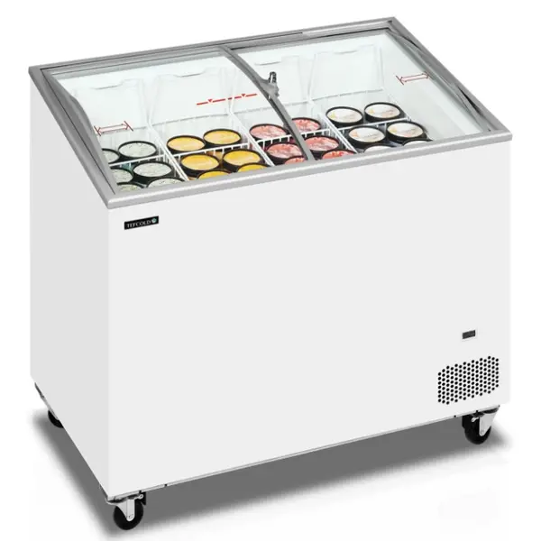 Vrieskist | ICECREAM | 264L | Wit | -14°C/-24°C | Statisch | Schuifdeksels (Gebogen) | 1010x615x949(h)mm