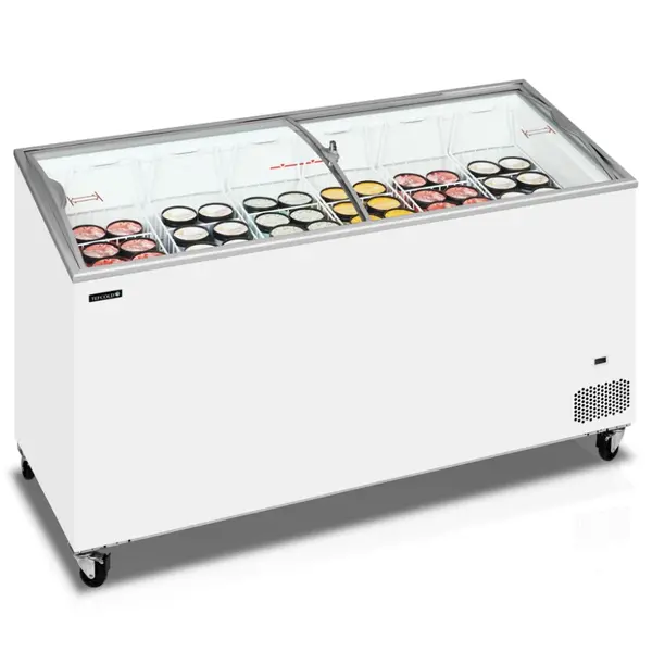 Vrieskist | ICECREAM | 427L | Wit | -14°C/-24°C | Statisch | Schuifdeksels (Gebogen) | 1550x615x949(h)mm
