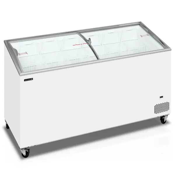 Vrieskist | ICECREAM | 540L | Wit | -14°C/-24°C | Statisch | Schuifdeksels (Gebogen) | 1750x615x949(h)mm