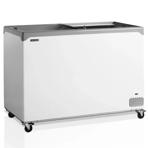 Vrieskist | ICECREAM | 390L | Wit/Grijs | -14°C/-24°C | Statisch | Schuifdeksels (Vlak) | 1320x650x885(h)mm