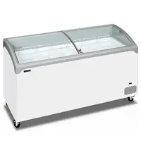 Tefcold Vrieskist | ICECREAM | 475L | Wit/Grijs | -14°C/-24°C | Statisch | Schuifdeksels (Gebogen) | 1570x650x918(h)mm 
