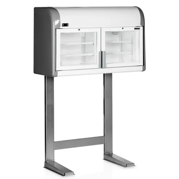Wandvriezer + Standaard | SERIE MTF | Wit/Grijs | -18°C/-23°C | Statisch | Draaideuren | 1275x636x1965(h)mm