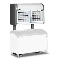 Tefcold Wandvriezer + Standaard | SERIE MTF | Wit/Grijs | -18°C/-23°C | Statisch | Draaideuren | 1275x636x1965(h)mm 