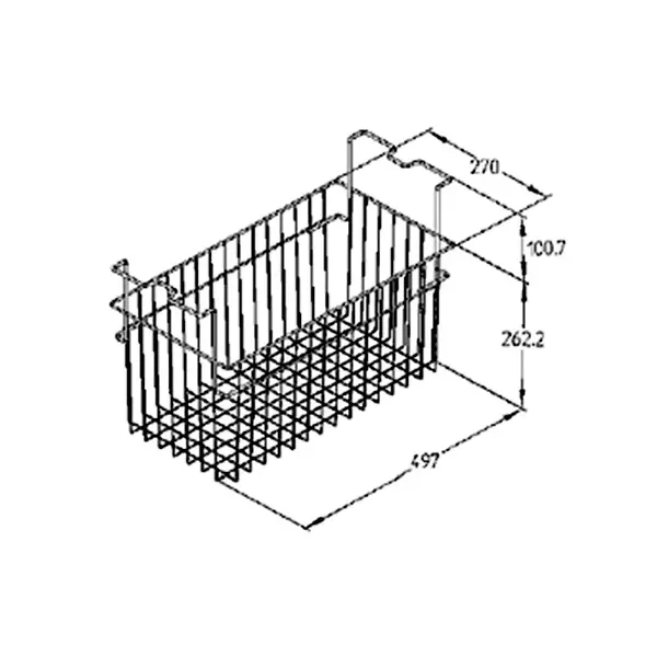 Draadmand | Liebherr EFE Vrieskisten | Wit | 270mm