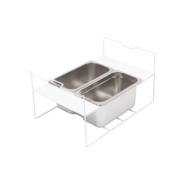 Uitschepbakkenframe | Liebherr EFE/EFI Vrieskisten | Wit | 2 Uitschepbakken