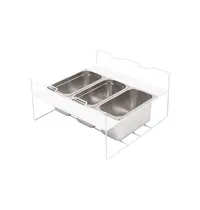 Liebherr Uitschepbakkenframe | Liebherr EFE/EFI Vrieskisten | Wit | 3 Uitschepbakken 