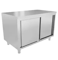 UNNINOX Werkbank | OUTLETMODEL | RVS | Schuifdeuren | 1800x700x850/900(h)mm