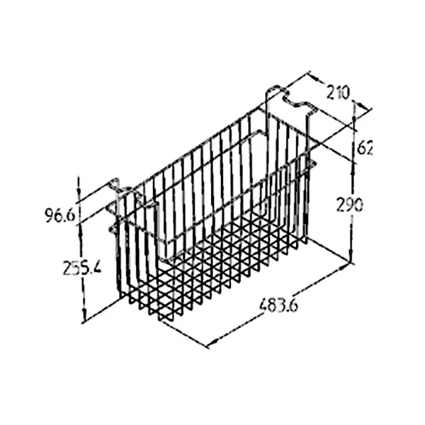 Draadmand (Laag) | Liebherr EFI Vrieskisten | Wit | 210mm