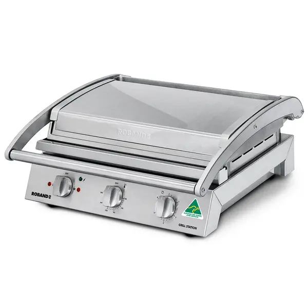 Contact-/Paninigrill | Enkel XL | Glad Oppervlak 500x275 (Aluminium) | 80°C/280°C | 2.99kW (230V) | 560x490x220(h)mm