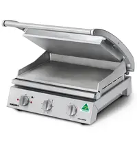 Roband Contact-/Paninigrill | Enkel XL | Glad Oppervlak 500x275 (Aluminium) | 80°C/280°C | 2.99kW (230V) | 560x490x220(h)mm 