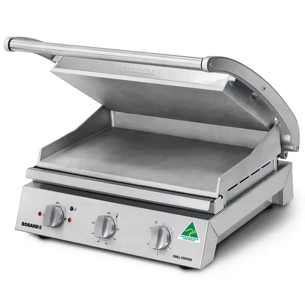 Contact-/Paninigrill | Enkel XL | Glad Oppervlak 500x275 (Aluminium) | 80°C/280°C | 2.99kW (230V) | 560x490x220(h)mm