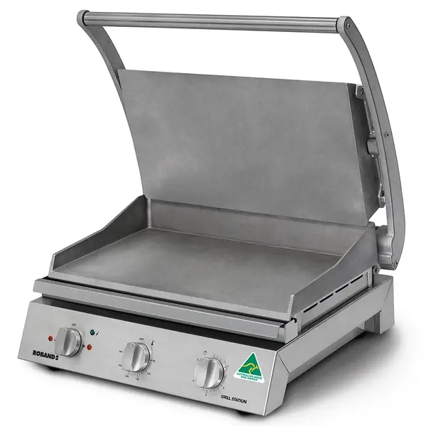 Contact-/Paninigrill | Enkel XL | Glad Oppervlak 500x275 (Aluminium) | 80°C/280°C | 2.99kW (230V) | 560x490x220(h)mm