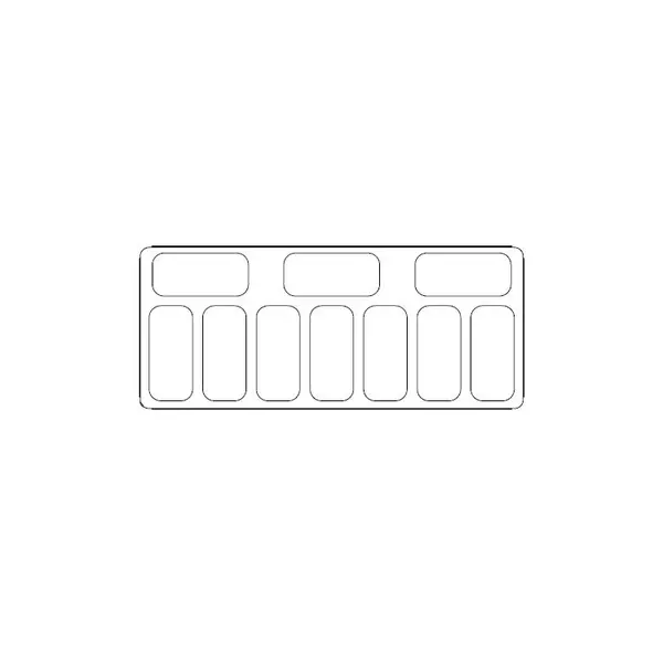 Schepijsvitrine | BERMUDA | 300L | 10x 5L | -14°C/-20°C | Geforceerd | Gekoelde Reserve | Wielen | 1340x800x1343(h)mm