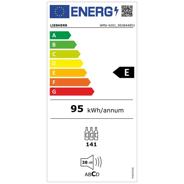 Wijnkoelkast | GRAND CRU | 141x 75cl | Zwart | 1 Zone | +5°C/+20°C | Geforceerd | Temperatuur-/Deuralarm + App | Wielen | 597x763x1284(h)mm