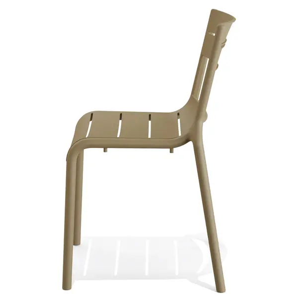 Stoel | CALOR | Sand | Kunststof | Outdoor | Stapelbaar | 490x550x820(h)mm