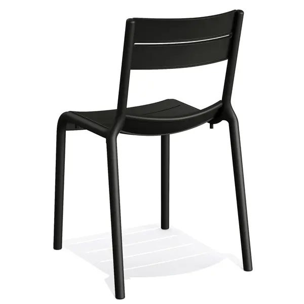Stoel | CALOR | Zwart | Kunststof | Outdoor | Stapelbaar | 490x550x820(h)mm
