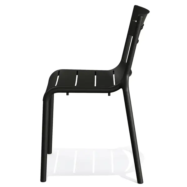 Stoel | CALOR | Zwart | Kunststof | Outdoor | Stapelbaar | 490x550x820(h)mm