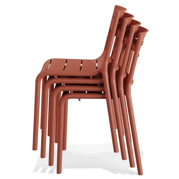 Stoel | CALOR | Okergeel | Kunststof | Outdoor | Stapelbaar | 490x550x820(h)mm