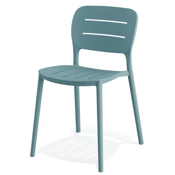 Stoel | PROPI | Blauw | Kunststof | Outdoor | Stapelbaar | 460x530x790(h)mm