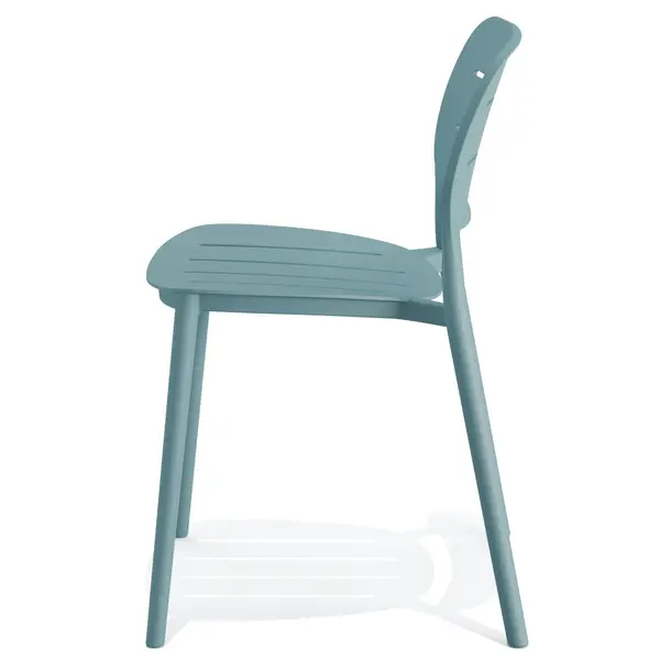 Stoel | PROPI | Blauw | Kunststof | Outdoor | Stapelbaar | 460x530x790(h)mm