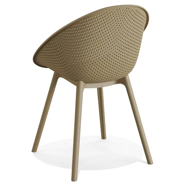 Stoel | QOSY | Sand | Kunststof | Outdoor | 590x590x830(h)mm