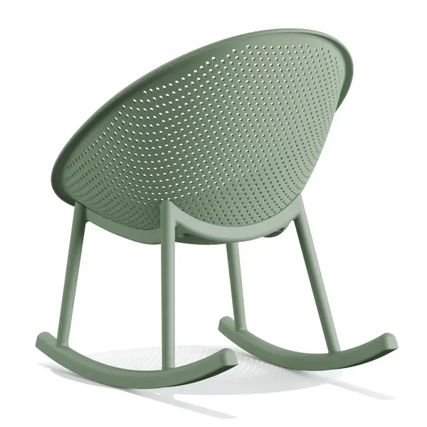 Schommelstoel | QOSY | Groen | Kunststof | Outdoor | 660x830x800(h)mm