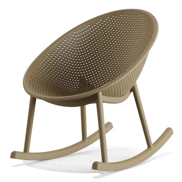 Schommelstoel | QOSY | Sand | Kunststof | Outdoor | 660x830x800(h)mm