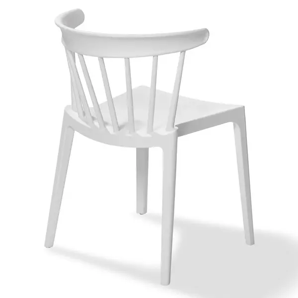 Stoel | WINDSON | Wit | Kunststof | Outdoor | Stapelbaar | 530x540x750(h)mm