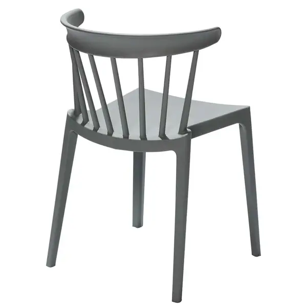 Stoel | WINDSON | Grijsgroen | Kunststof | Outdoor | Stapelbaar | 530x540x750(h)mm