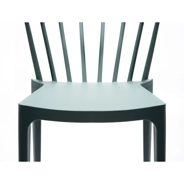 Barkruk | WINDSON | Grijsgroen | Kunststof | Outdoor | Stapelbaar | 530x550x1030(h)mm