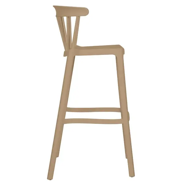 Barkruk | WINDSON | Sand | Kunststof | Outdoor | Stapelbaar | 530x550x1030(h)mm
