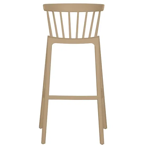 Barkruk | WINDSON | Sand | Kunststof | Outdoor | Stapelbaar | 530x550x1030(h)mm