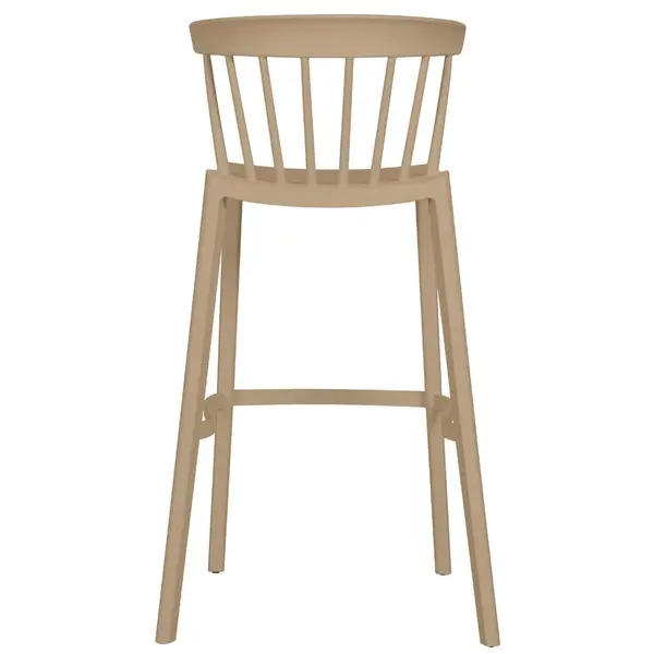 Barkruk | WINDSON | Sand | Kunststof | Outdoor | Stapelbaar | 530x550x1030(h)mm