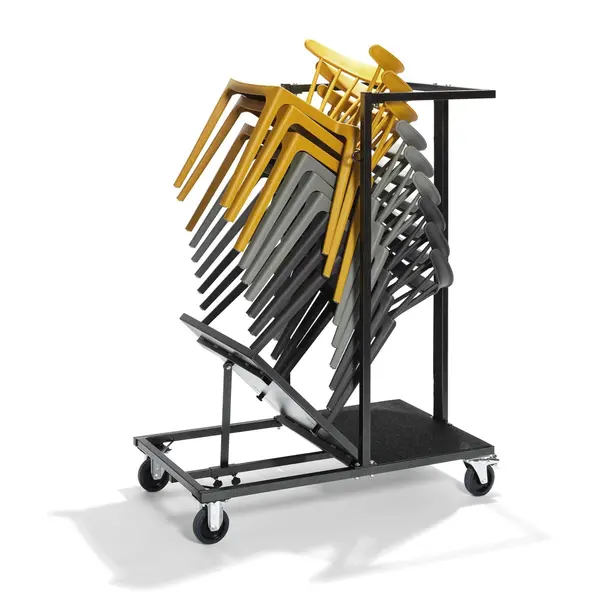 Stoel | WINDSON | Zwart | Kunststof | Outdoor | Stapelbaar | 530x540x750(h)mm