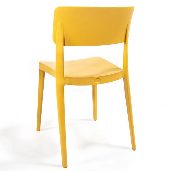 Stoel | WING | Mosterdgeel | Kunststof | Outdoor | Stapelbaar | 460x500x820(h)mm