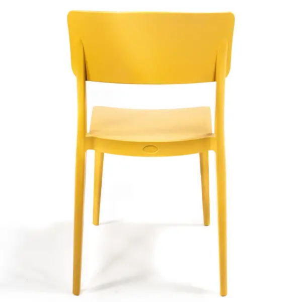 Stoel | WING | Mosterdgeel | Kunststof | Outdoor | Stapelbaar | 460x500x820(h)mm