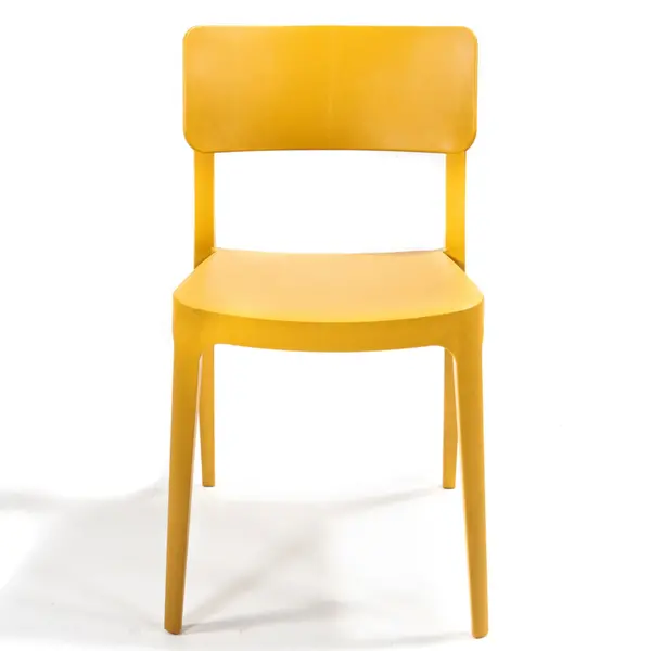 Stoel | WING | Mosterdgeel | Kunststof | Outdoor | Stapelbaar | 460x500x820(h)mm