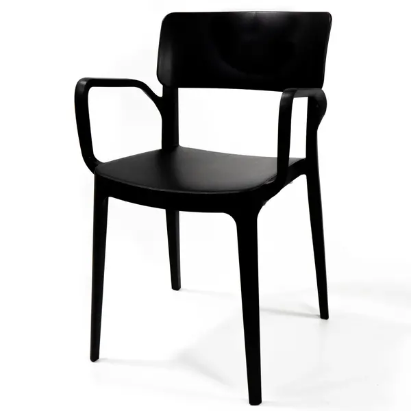 Stoel | WING | Zwart | Kunststof | Outdoor | Stapelbaar | 530x500x820(h)mm