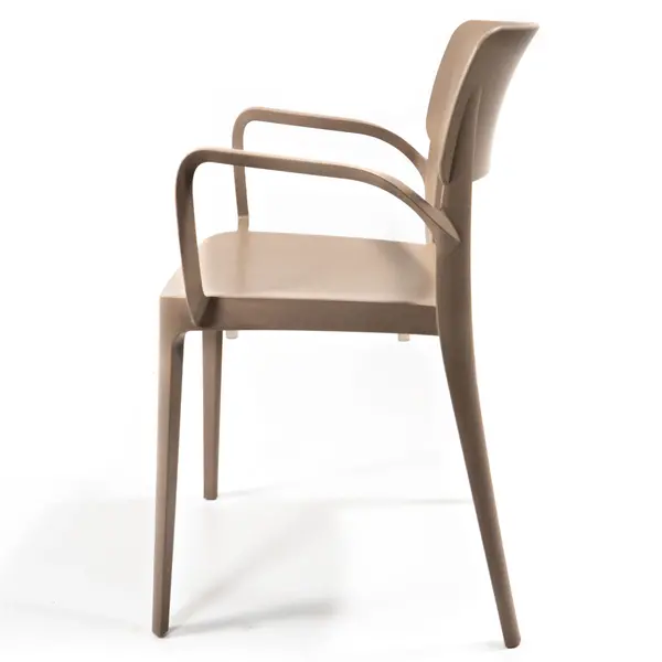 Stoel | WING | Sand | Kunststof | Outdoor | Stapelbaar | 530x500x820(h)mm