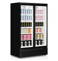 Tefcold Vrieskast | ATOM MAXI | 1006L | Zwart | -18°C/-22°C | Geforceerd | Draaideuren | Wielen (Geremd) | 1253x760x2003(h)mm 