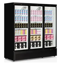 Tefcold Vrieskast | ATOM MAXI | 1563L | Zwart | -18°C/-22°C | Geforceerd | Draaideuren | Wielen (Geremd) | 1880x760x2003(h)mm 