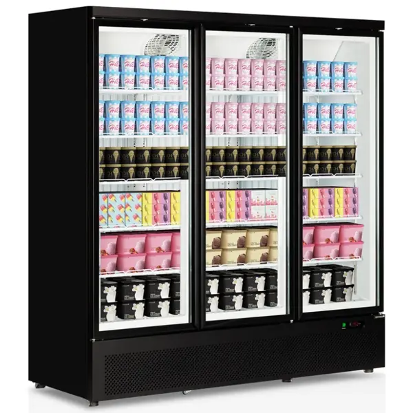 Vrieskast | ATOM MAXI | 1563L | Zwart | -18°C/-22°C | Geforceerd | Draaideuren | Wielen (Geremd) | 1880x760x2003(h)mm