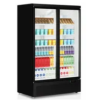 Tefcold Koelkast | ATOM MAXI | 1081L | Zwart | -1°C/+10°C | Geforceerd | Draaideuren | Wielen (Geremd) | 1253x710x2003(h)mm 