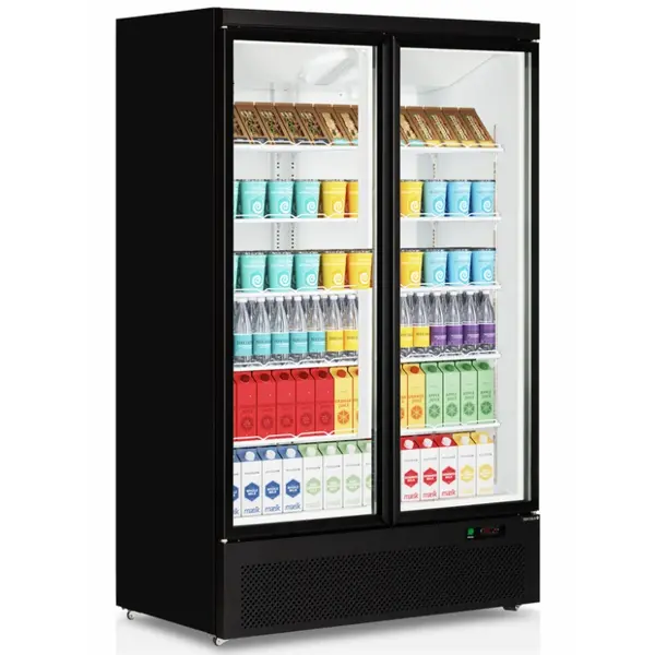 Koelkast | ATOM MAXI | 1081L | Zwart | -1°C/+10°C | Geforceerd | Draaideuren | Wielen (Geremd) | 1253x710x2003(h)mm